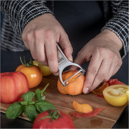 Kuhn Rikon Swiss Metal Peeler 4”, Stainless Steel