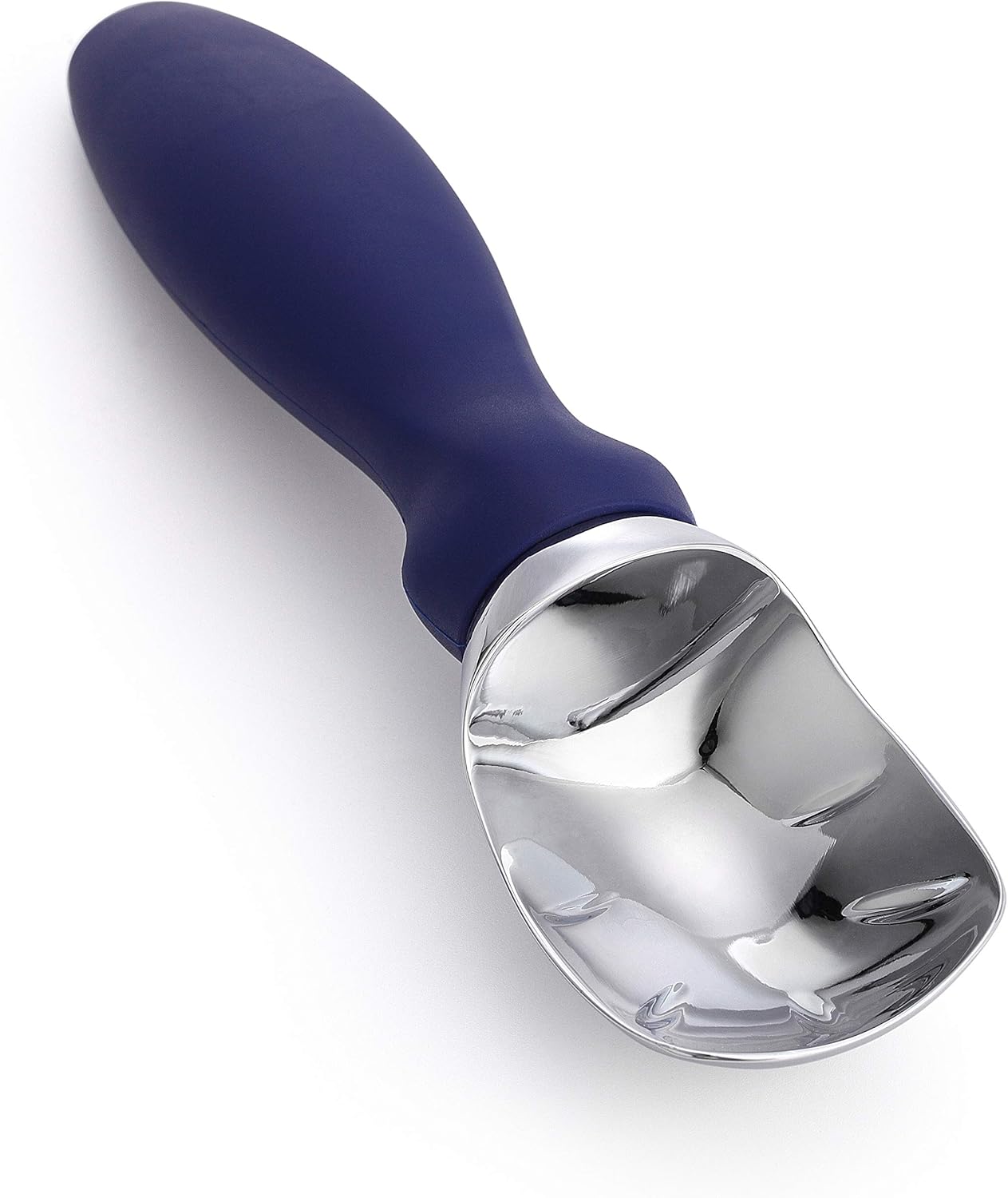 Spring Chef Heavy Duty Ice Cream Scoop with Comfortable Handle - Professional Ice Cream Scooper for Gelato, Sorbet, Cookie Dough, Melon, Frozen Yogurt - Dishwasher Safe Metal Kitchen Tool - Black