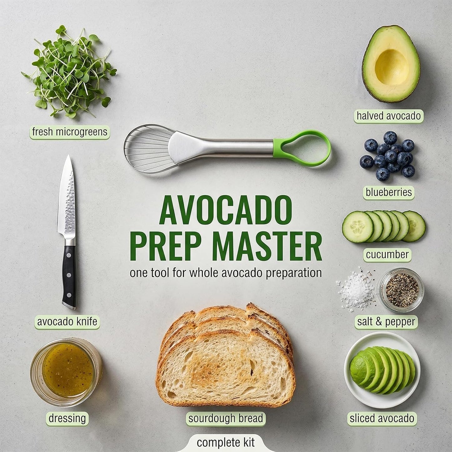 2-In-1 Avocado Slicer,Avocado Slicer Tool,Avocado Cutter,Multi-Function Avocado Tool,Avocado Knife,Efficient Avocado Saver,Dishwasher Safe,Well Made Stainless Tool For Slicing,Scooping,And Pit Removal