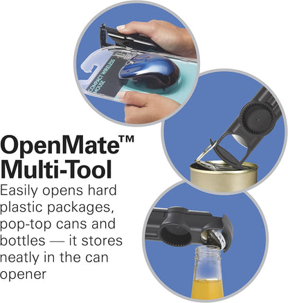 Hamilton Beach OpenStation Electric Automatic Can Opener for Kitchen with Multi Tool and Bottle and Jar Opening Tools, Auto Shutoff, Cord Storage, and Sure Cut Technology, Stainless Steel (76382)