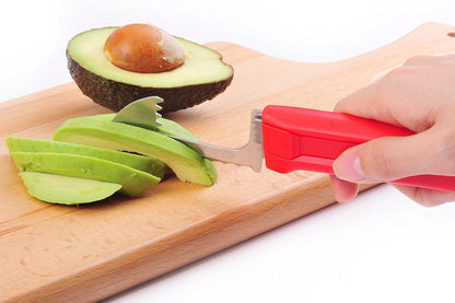 Avocado Tool, 6-in-1 Opener Knife, Cutter, Pitter, Scooper, Slicer, Masher & Spreader - Best Kitchen Utensil for Avocados and Perfect Guacamole Maker - Dishwasher Safe by Jokari Gourmet
