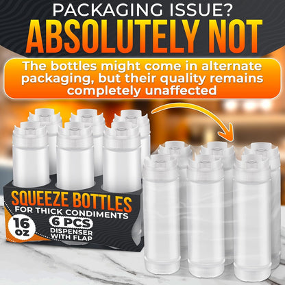 Set of 3 Inverted Condiment Squeeze Bottles 16 oz – Upgraded Design with Added Sealing Gaskets, Self-Closing Valve, Easy-to-Fill Clear Bottles for Sauces, Dressings, Ketchup, Mustard for Everyday Use