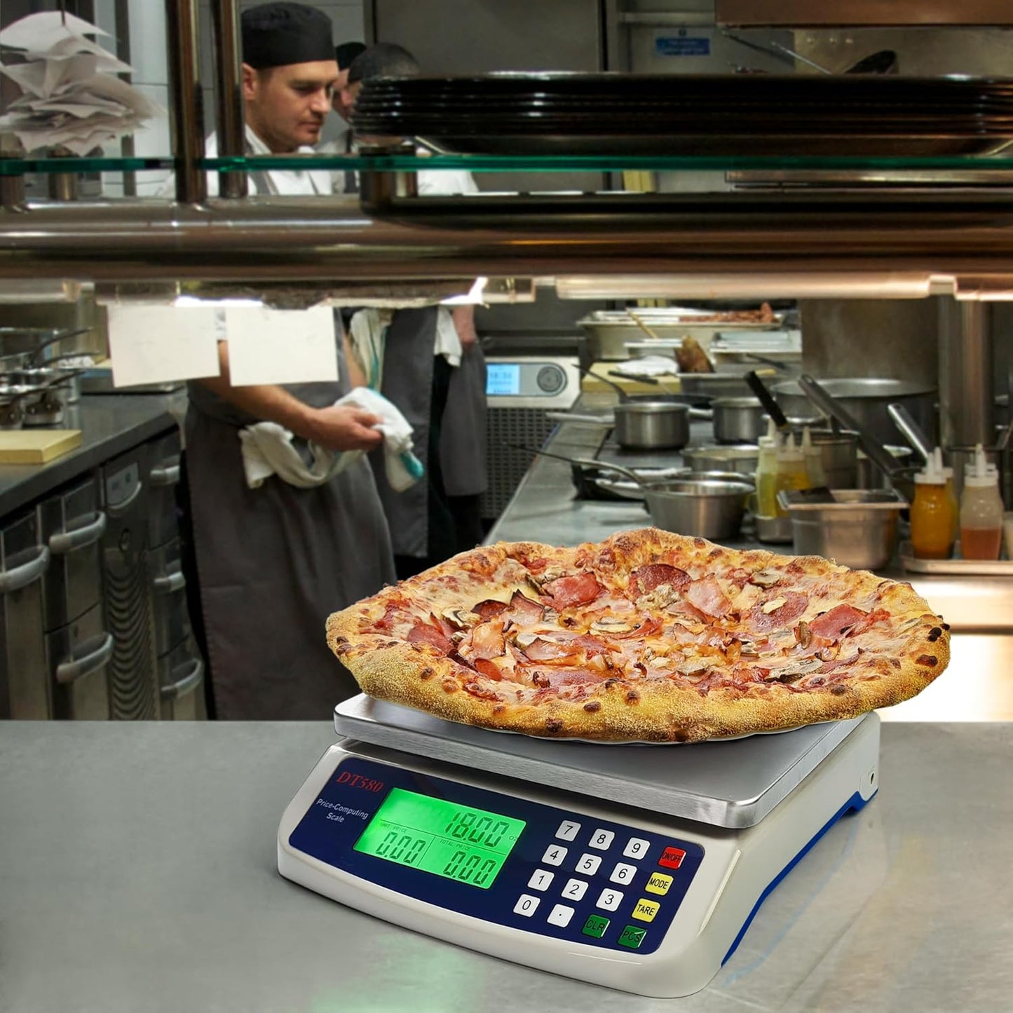 Eosphorus Commercial Weight-Price Scale 88lb (40kg / 1g), Professional Market Scale with Counting Function, Ideal for Restaurant Kitchens, Catering and Retail