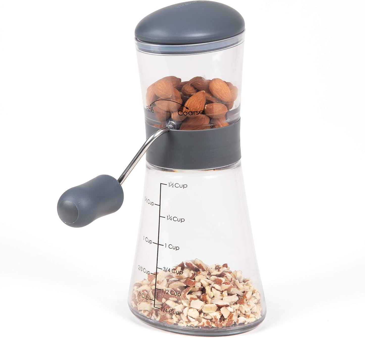 Prepworks by Progressive Nut Chopper with Non-Skid Base, Red