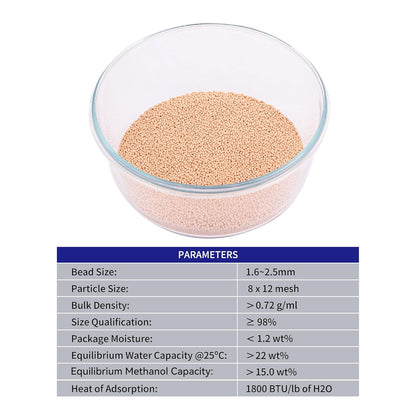 HFS(R) Molecular Sieve Zeolite 8X12 Mesh Desiccant Beads Reusable (10LBS, 10A/13X)