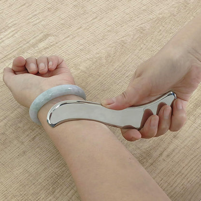 BYYDDIY Stainless Steel Gua Sha Muscle Scraper Tool,Scar Tissue Tool,Physical Therapy Tools,Muscle Scraping Tool,Guasha Massage Scraper,IASTM Tools,Skin Scraping Tool,Soft Tissue Massage Tool