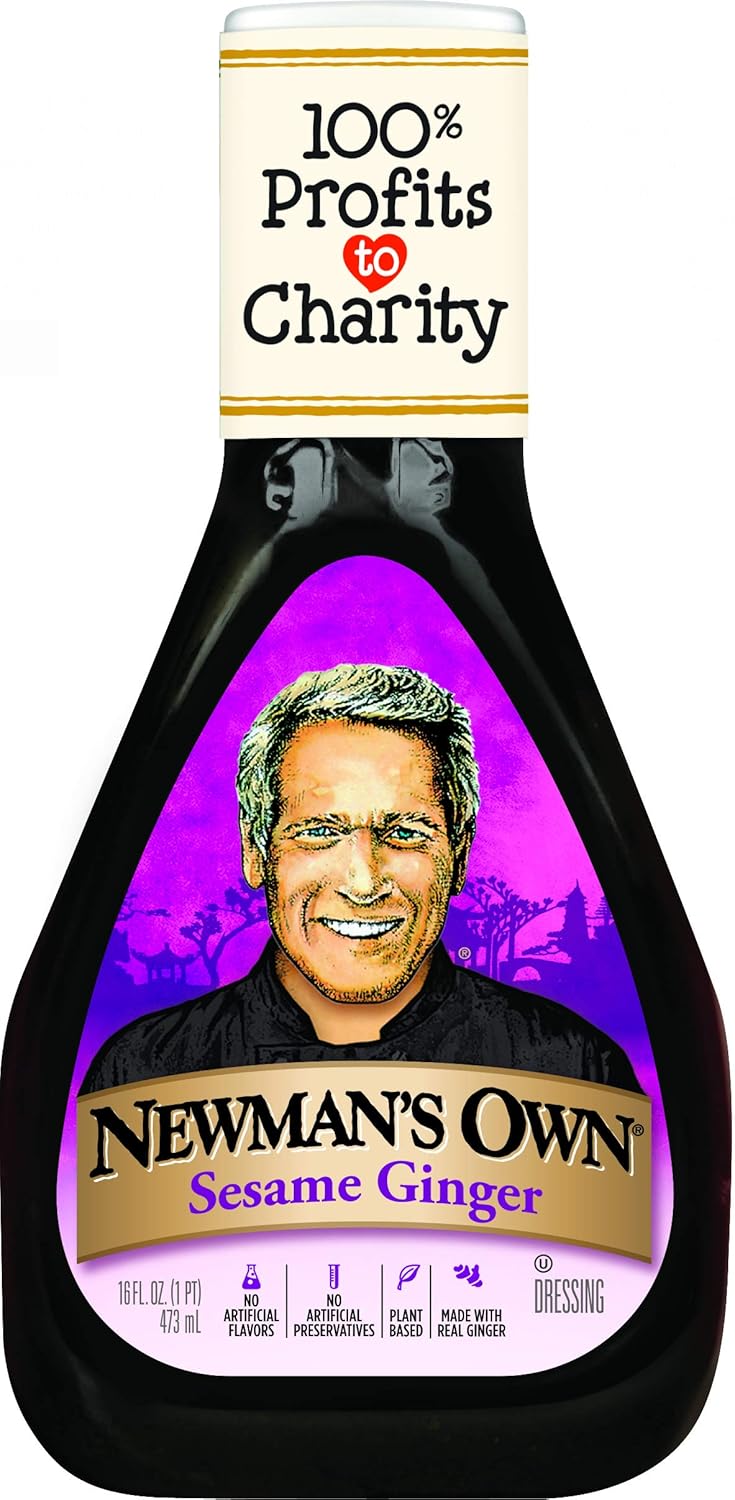 Newman's Own Salad Dressing, Caesar, 16-Ounce Bottles (Pack of 6)