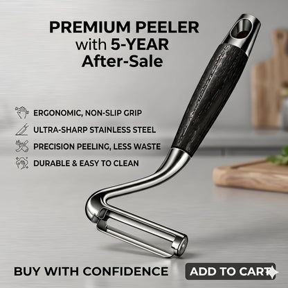 Vegetable Peeler,Nemesis of Bumpy Rough Root,Potato Peeler,Kitchen Sharp Stainless Steel Blade Veggie Gadgets for Fruit Apple Carrot Pumpkin Pineapple SugarCane Squash Papaya,(Right-Hand Only)