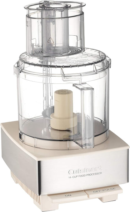 Cuisinart 7-Cup Pro Classic Food Processor, 600-Watt Motor, Vegetable Chopper & Blender for Mincing, Dicing, Shredding, Puree & Kneading Dough, DLC-10SYP1, White
