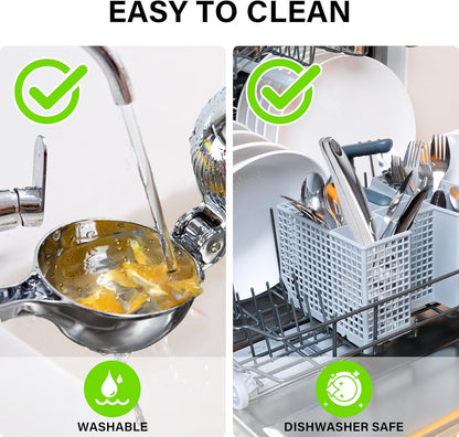 Vakoo 2-in-1 Lemon Squeezer - Heavy-Duty, Rust-Resistant Manual Juicer for Lemon, Lime & Citrus, Easy to Use & Clean, Kitchen Essential - Yellow & Green