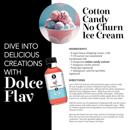 Dolce Flav Cheesecake Extract – 2 Ounce Water-Soluble Kosher, Sugar-Free, Concentrated Creamy Flavor for Desserts, Frostings & Pastries, Includes Measured Dropper