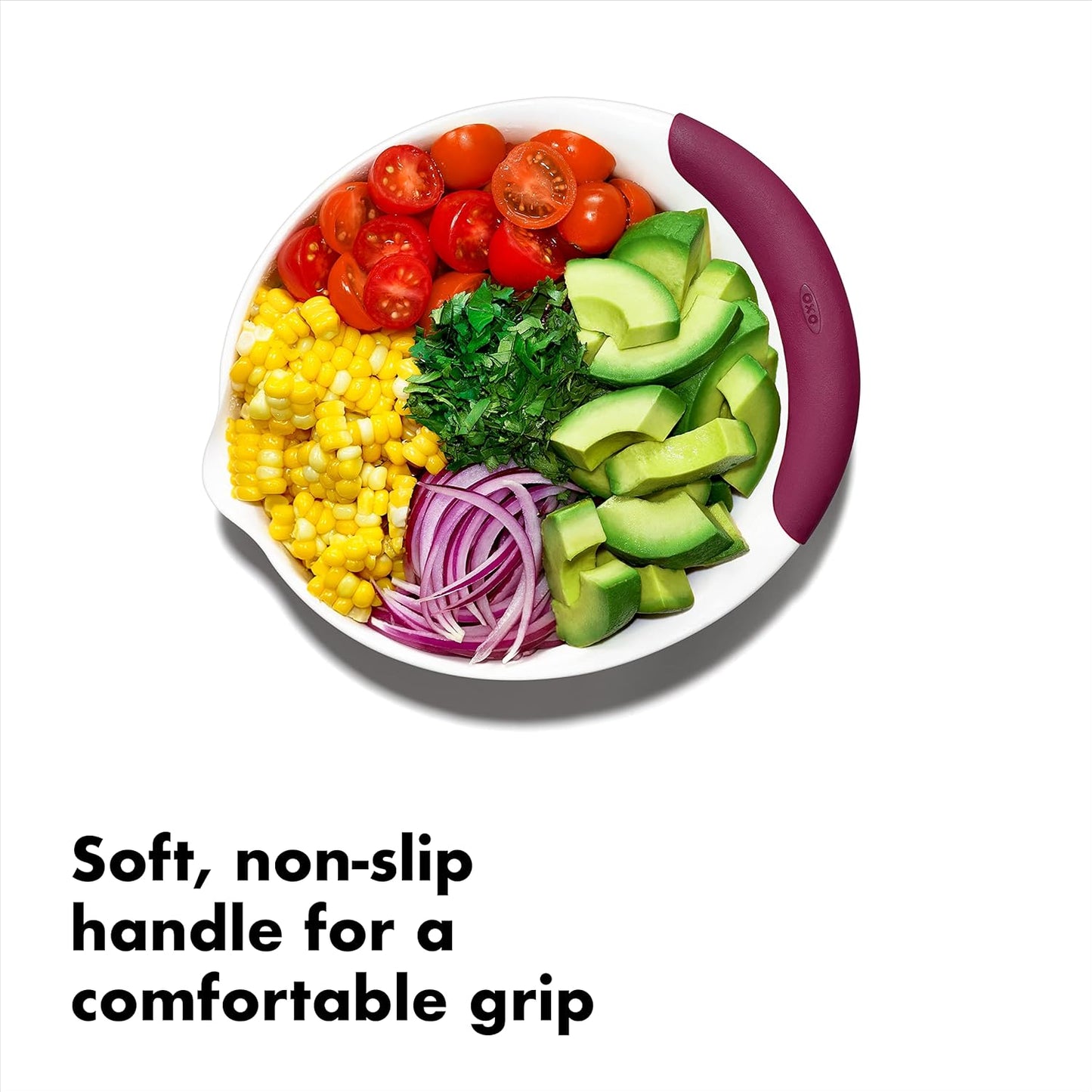 OXO Good Grips 3-Piece Plastic Mixing Bowl Set - Cadet Blue, Tower Gray, Jade, Small, Medium, Large