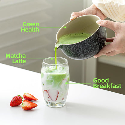 TEANAGOO Matcha Whisk Set,7 Pcs Matcha Start Set Lt.Grey,Matcha Kit for Ceremony,Matcha Tea Set with Whisk and Bowl with All Accessories,Gift for Friend/Family