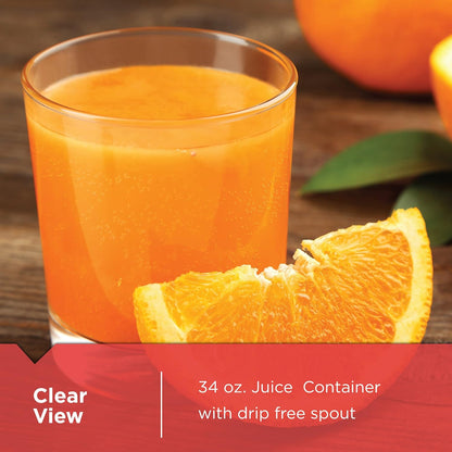 BLACK+DECKER 32oz Electric Citrus Juicer, CJ625, Pressure Activated, Adjustable Pulp Control, Dishwasher-Safe