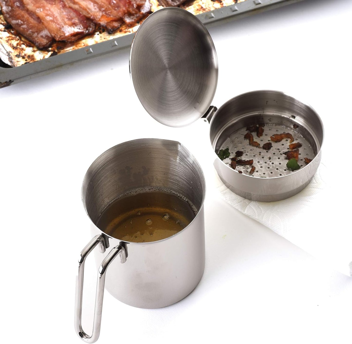 Norpro Stainless Steel Grease Catcher/Strainer
