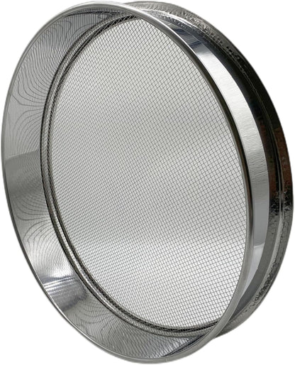 Soil Sieve for Garen -12 inches Soil Sifter for Rocks Compost-Sifting pan (1/8”Mesh Screen)