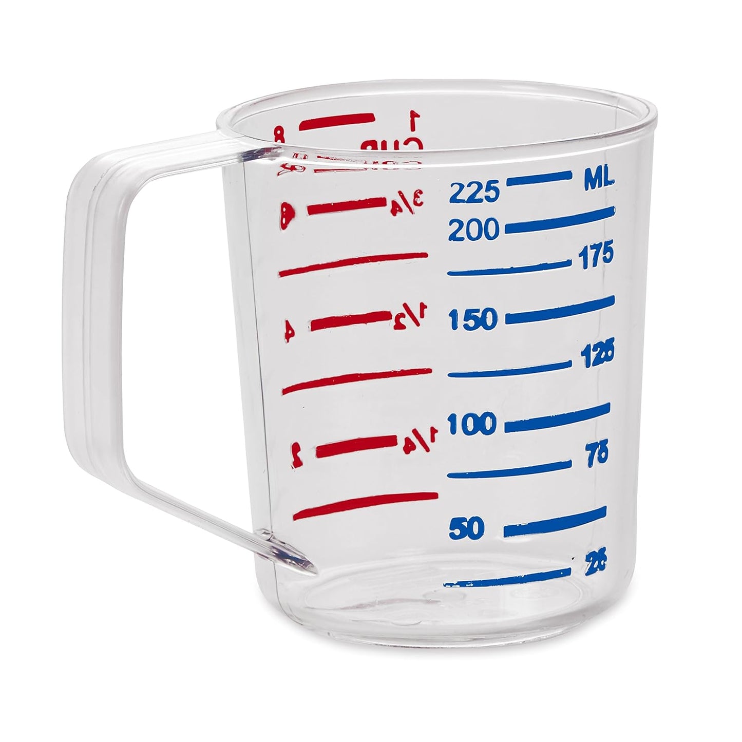 Rubbermaid Commercial Products Bouncer Clear Measuring Cup 2-Cup/0.5-Quart Clear Strong Food Grade Easy Read for Liquid/Dry Ingredients for Home/Professional Kitchen