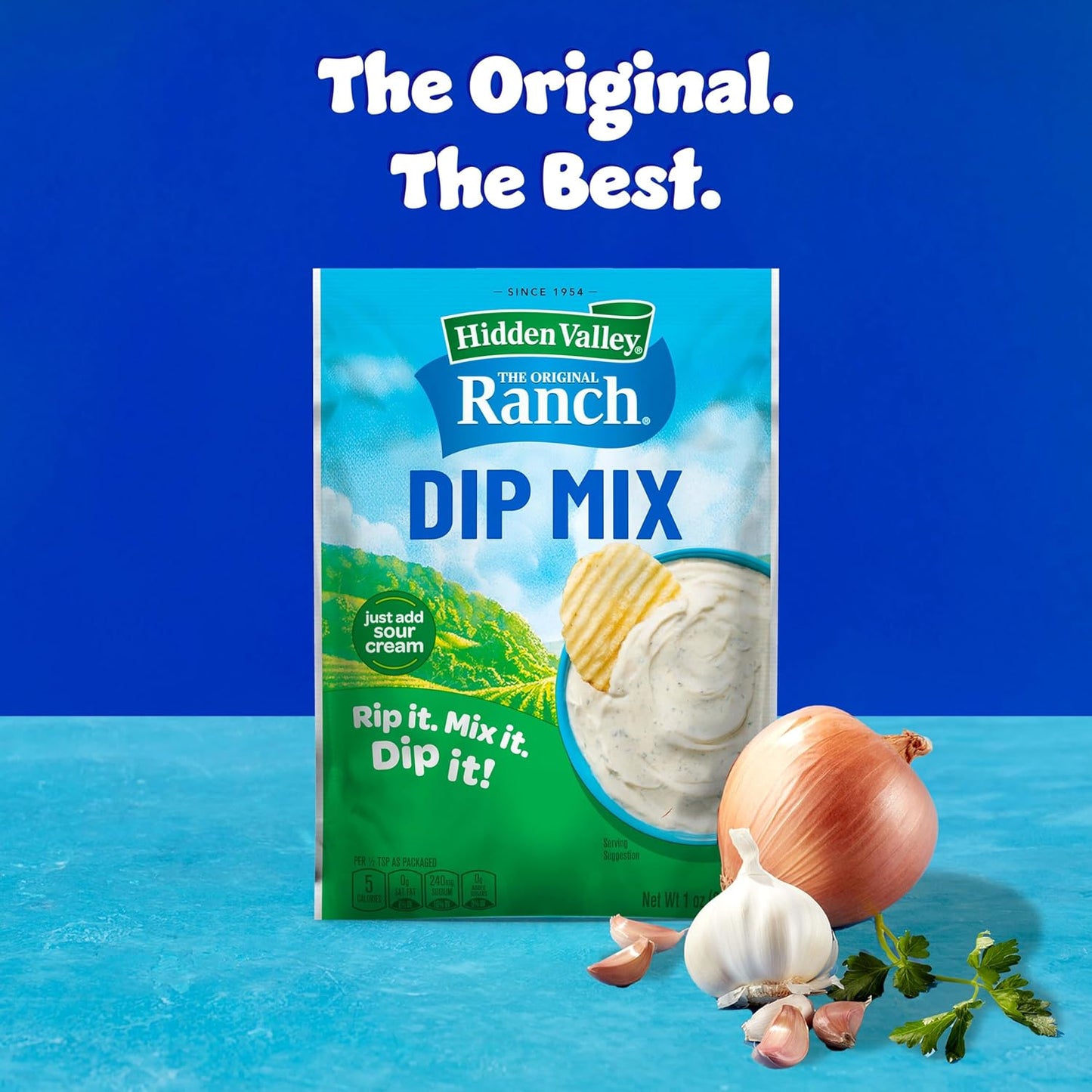 Hidden Valley Original Ranch Dip Mix, 1 Ounce Each, 4 Count (Package May Vary)