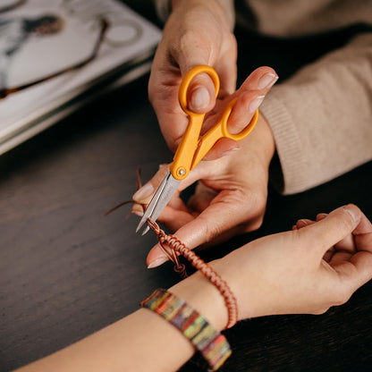 Fiskars Micro Trip Scissors, SoftGrip Precision Cutting Shears, Non-Stick Stainless Steel Blades, 5 inches