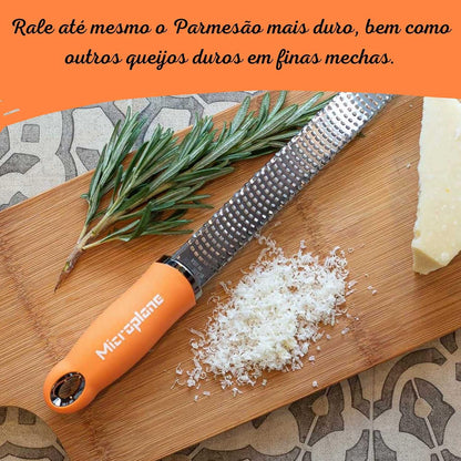 Premium Classic Series Zester - Pomegranate Red | Lemon Zester tool, Hard Cheese & Vegetable Grater | For Citrus, Parmesan Cheese, Garlic, Ginger, Nutmeg | Fine Stainless Steel Blade, Made in USA