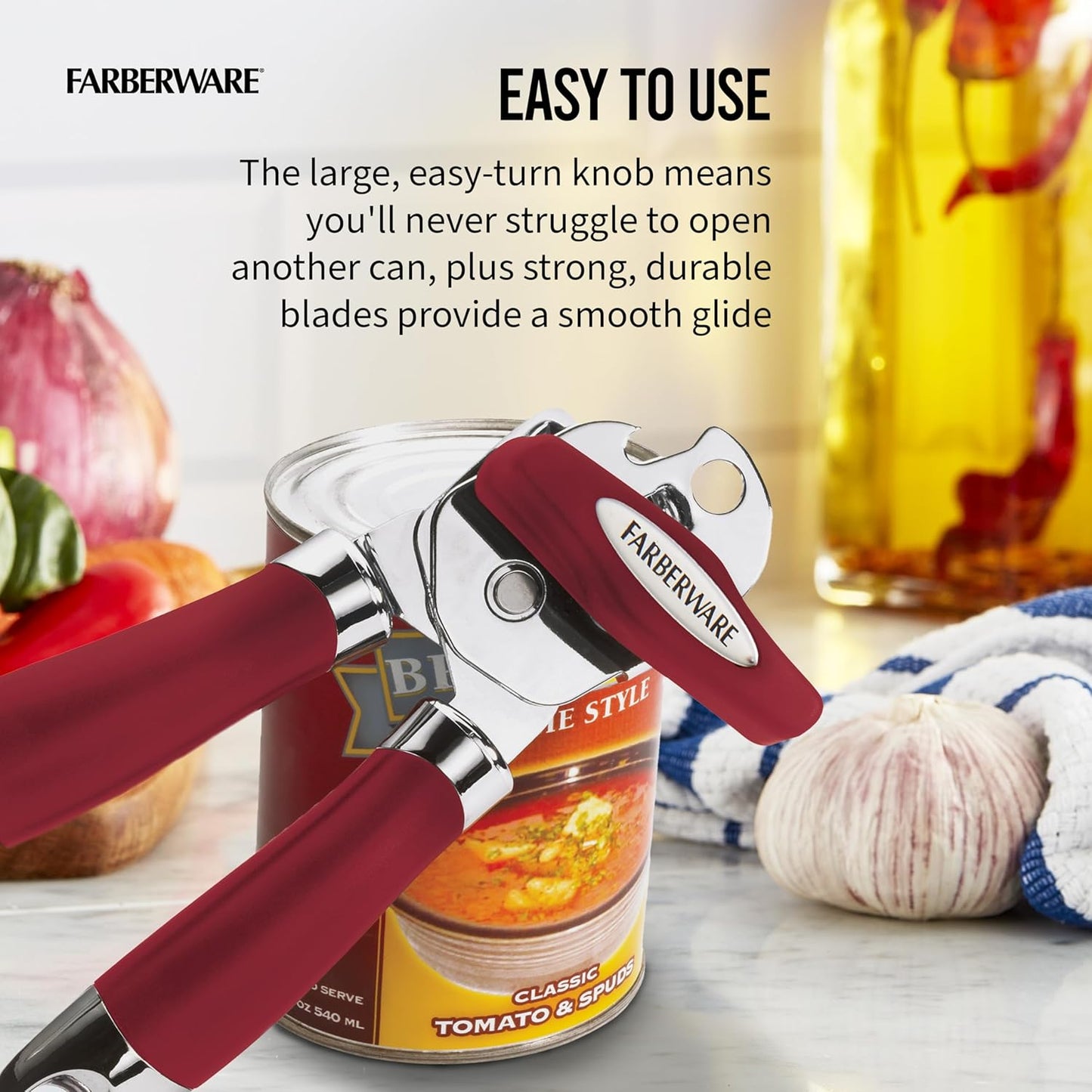 Farberware Pro 2 Can Opener, Jewel Purple, One Size