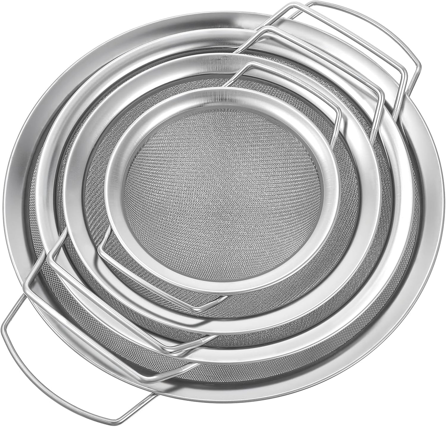 4pcs Paint Strainer Stainless Steel 60 Mesh Extra fine mesh Strainer strainers Fines meshs Large fine meshs strainers Fits 5 Gallon Paint Bucket Filter Tool Insert