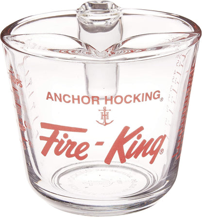 Anchor Hocking 2 Piece Glass Measuring Cup Set