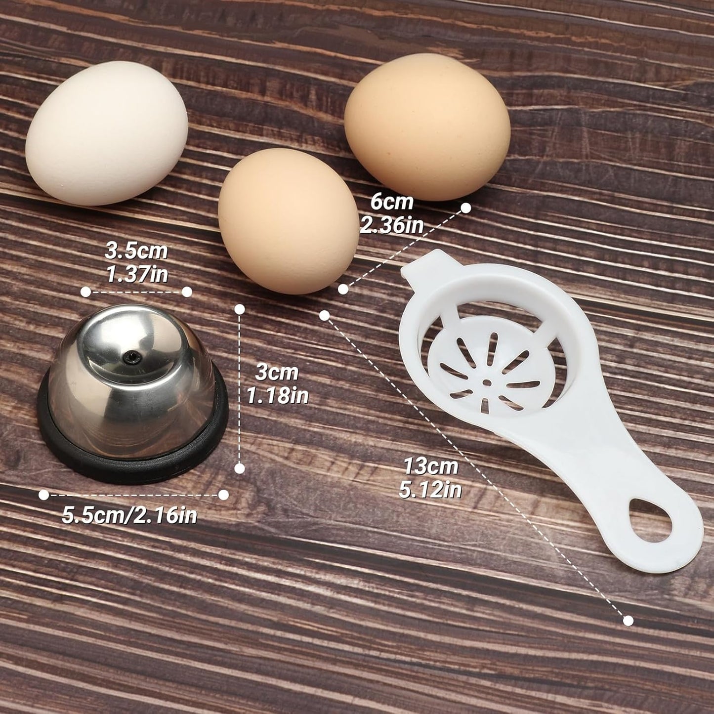 Egg Piercer for Raw Eggs, Stainless Steel Egg Poker with Retractable Sharp Pin, Easy Eggshell Peeler Tool for Perfect Hard Boiled Eggs, Black Kitchen Gadget