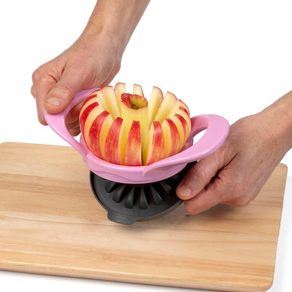 PrepWorks Dishwasher Safe Apple Slicer and Corer – 16-Slice Thin Apple Cutter with Safety Cover
