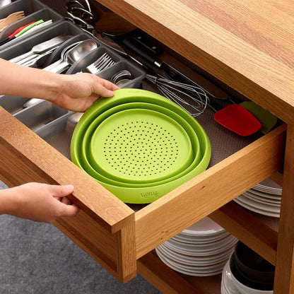Lekue Collapsible Colander, Green