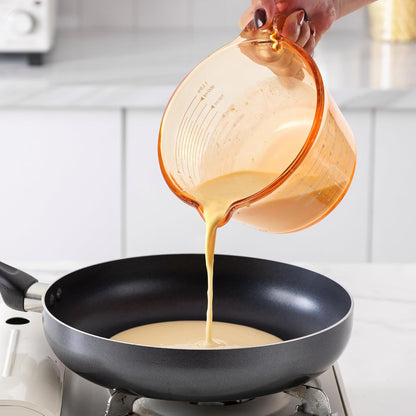 COOK WITH COLOR Glass Measuring Cups - Ideal for Cooking and Baking, Green