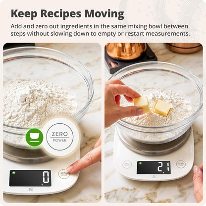 Greater Goods Digital Kitchen Scale for Baking – Food Scale with Gram & Ounce Measurements, Easy Tare & Stable Readings, Precision Scale for Sourdough Bread, Baking & Cooking, 11 lb Capacity