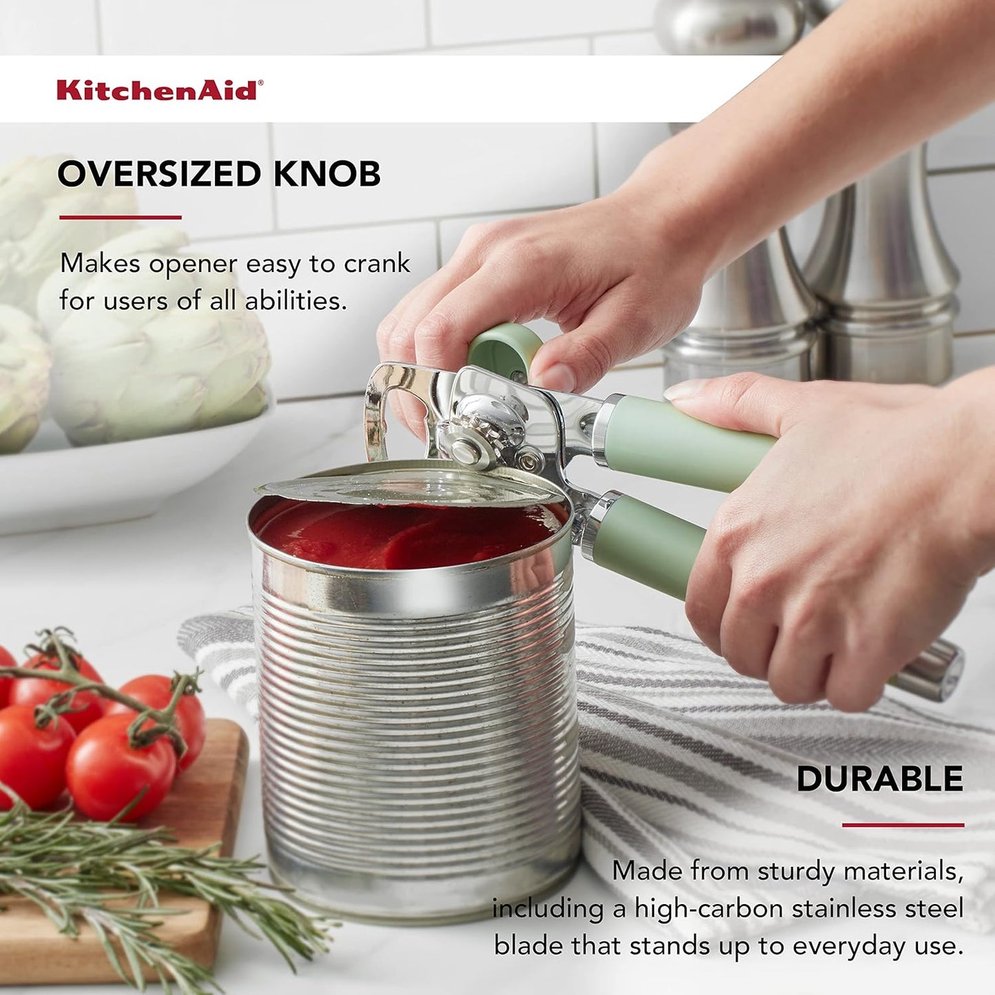 KitchenAid Gourmet Multifunction Can Opener/Bottle Opener, 8.36-Inch, Black