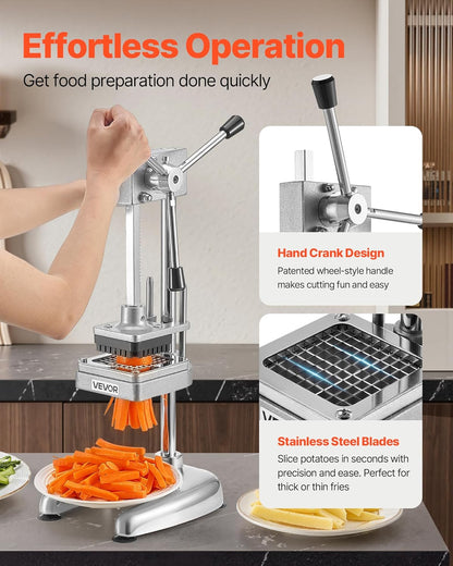 Happybuy 8-Section Commercial Easy Wedger Stainless Steel Blade Fruit Lime Slicer, Lemon Cutter 8 Wedges for Bar Restaurant