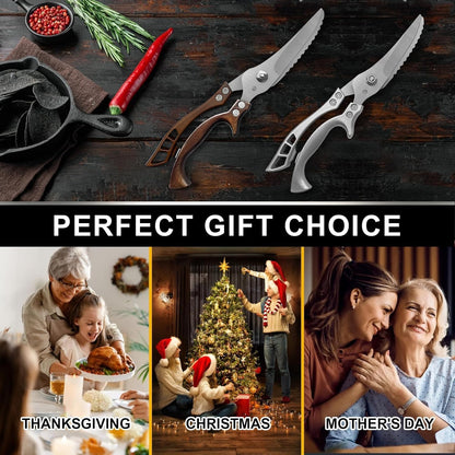 Herb Scissors, Shallot Scissors, Multipurpose 5 Blade Kitchen Herb Shears, Herb Cutter with Safety Cover and Cleaning Comb for Chopping Shallot Basil Chive Parsley