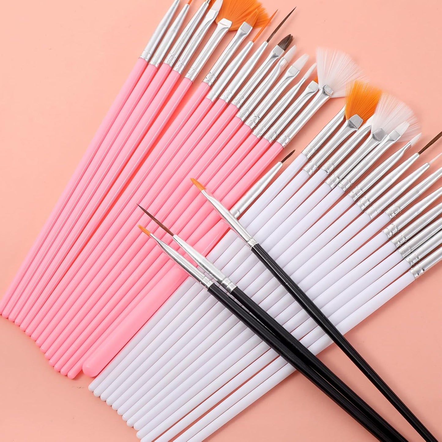 TIESOME 45 Pcs Food Safe Paint Brushes, Cake Decorating Brushes & Cookie Paint Brush, Multi Function Fondant Icing Pastry Brush Set for Baking, Food Grade Nylon Bristles