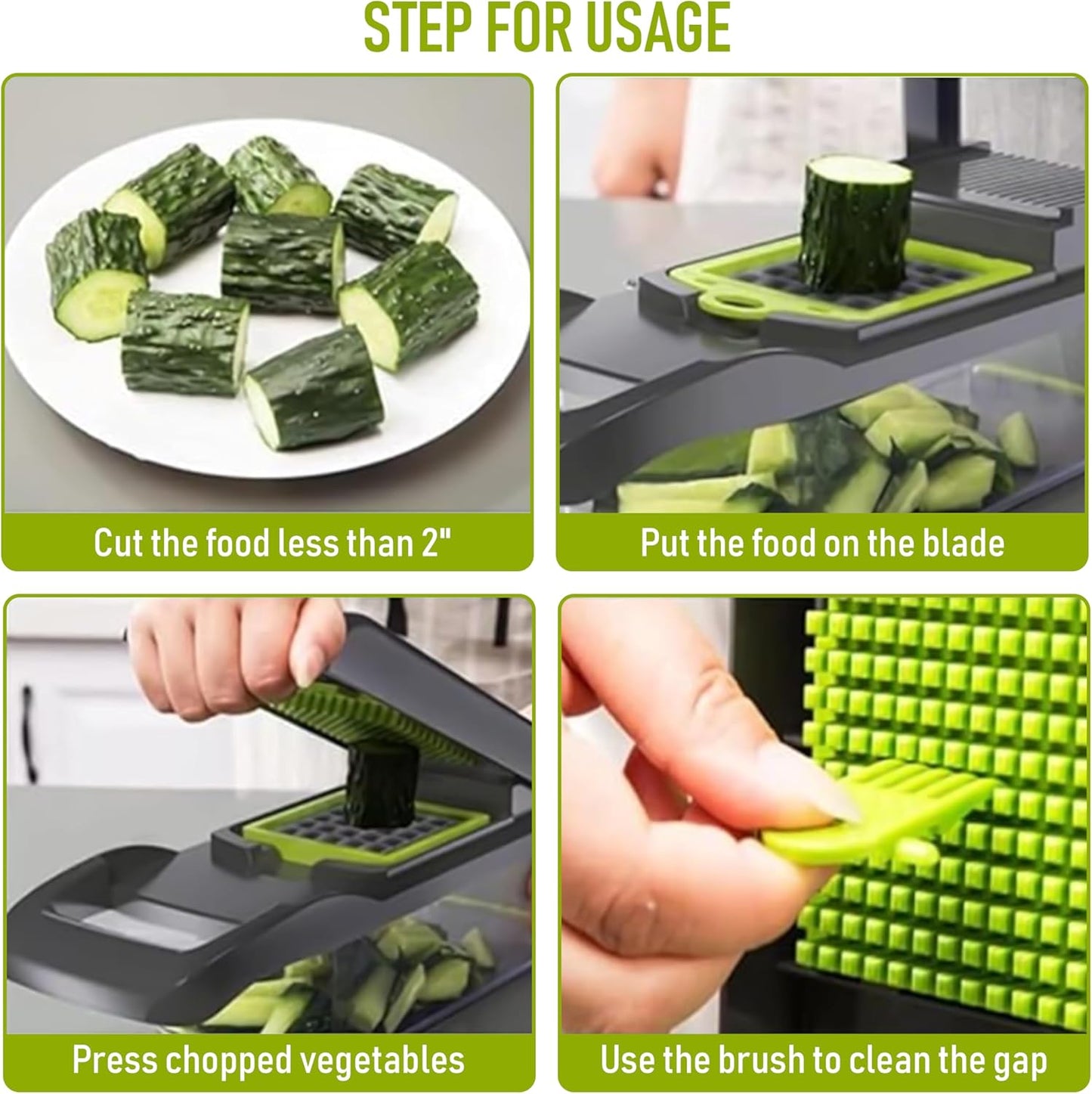Vegetable Chopper with Container - Pro 12 in 1 Mandoline Slicer - Multifunctional Vegetable Dicer with Top Handle, Drain Basket, Egg Separator & 8 Versatile Blades - Manual Veggie Cutter for Kitchen