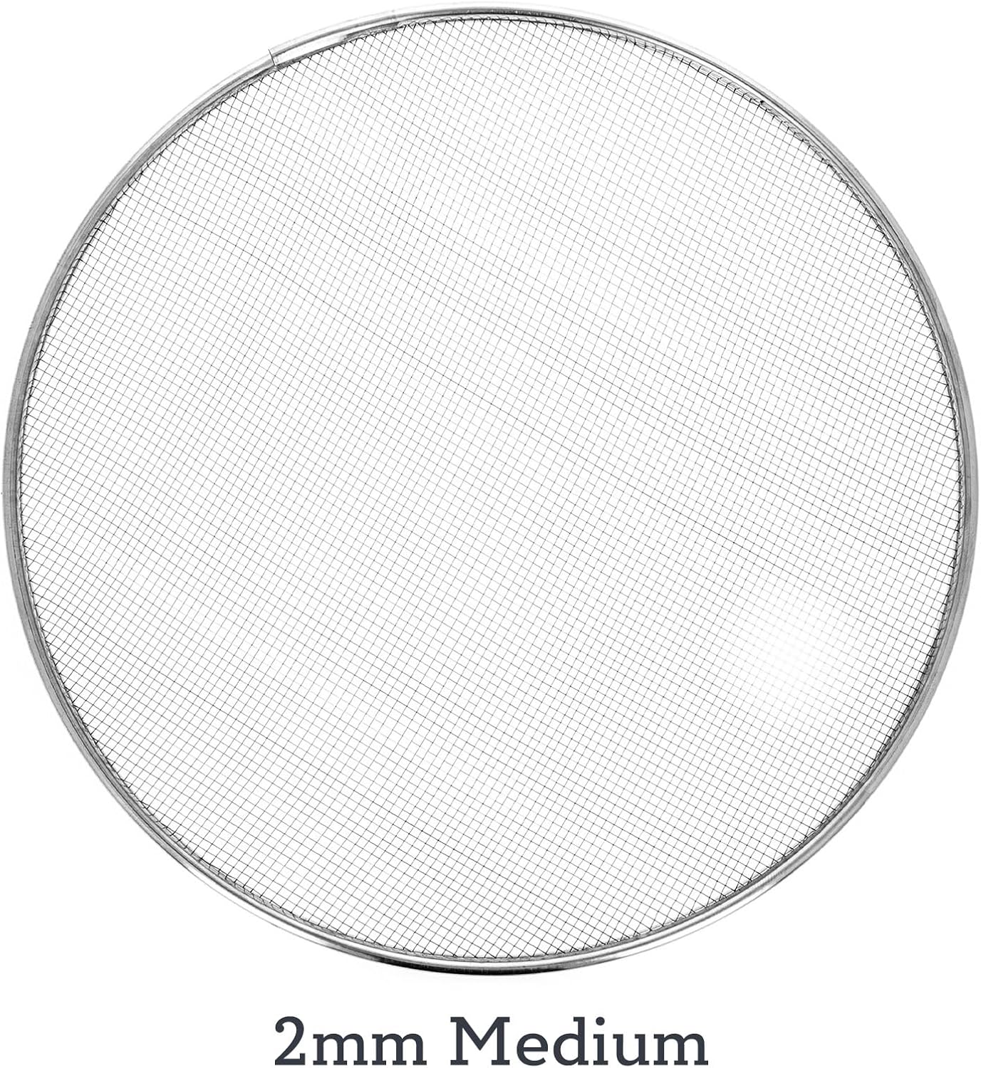Interchangeable Fine Mesh Sieve Set Gardening Tools Gold Panning Equipment Soil Sifter, 5pc