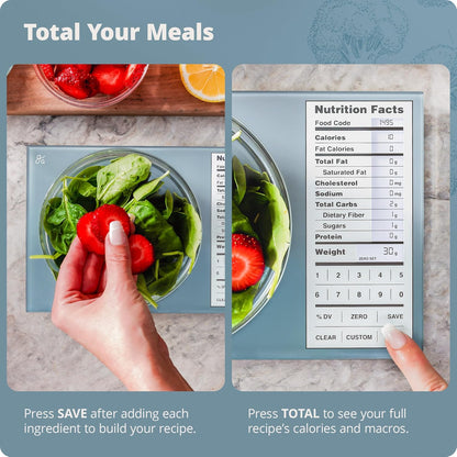 Greater Goods Digital Nutrition Scale – Accurate Macro and Calorie Tracking for Meal Prep, Weight Loss, and Healthy Eating | 2,000 Built-in Foods, Intuitive Nutrition Label Display, 11lb Cap, Pink