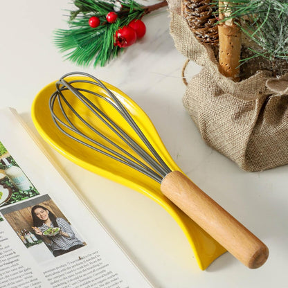 Spoon Rest for Stove Top, Ceramic Large 8.7 Inch Spoon Holder for Kitchen Counter, Porcelain Utensil Rest for Ladle, Spatula, Housewarming Gifts, Dishwasher Safe and Heat-Resistant, Blue(1 PC)