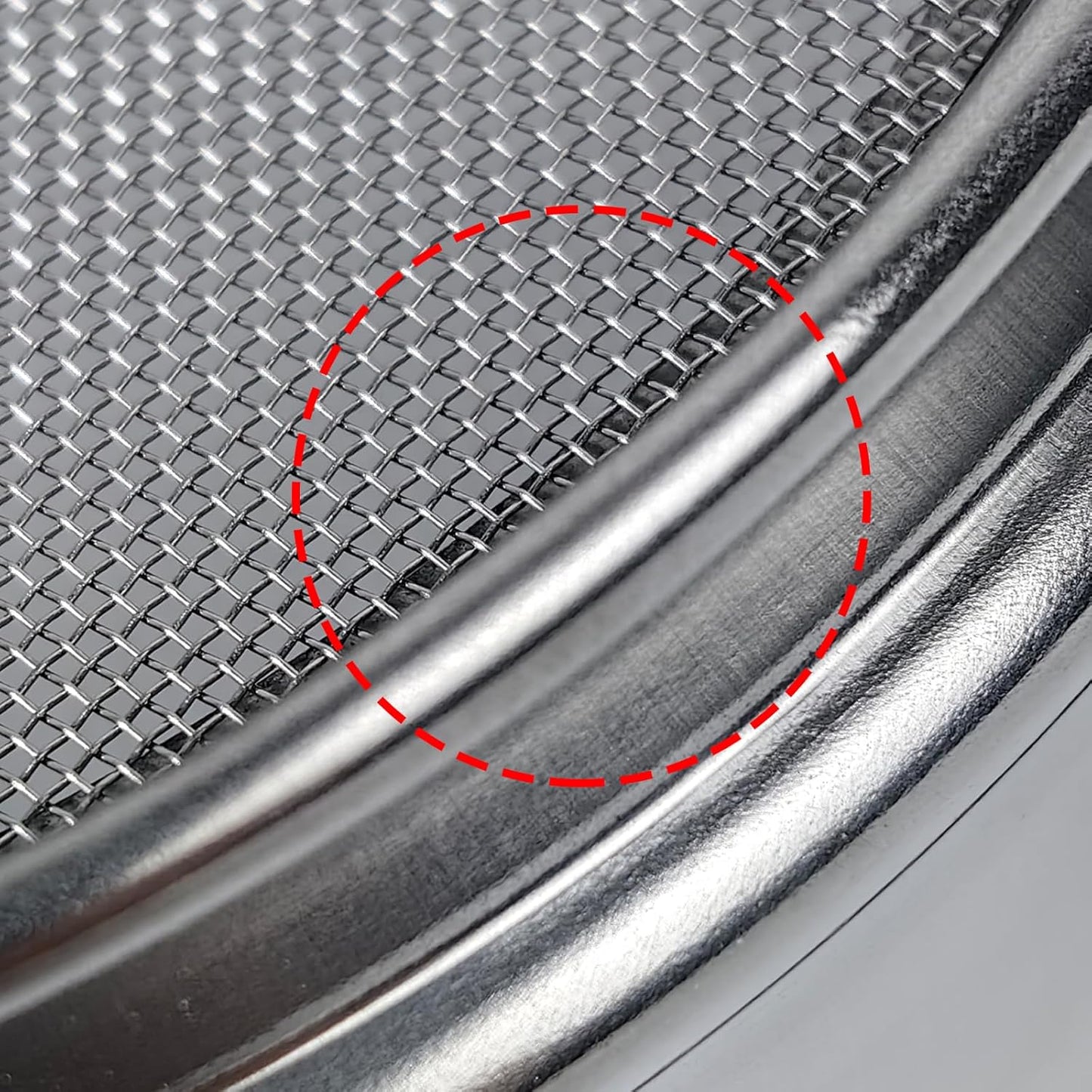 325 Mesh Lab Sieves 4" Diameter 304 Stainless Steel Wire Cloth Test Sieve for Industrial Laboratory Home