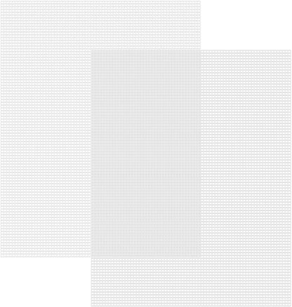 Caydo 2 Pieces 7 Count Plastic Mesh Canvas Sheets for Embroidery, Acrylic Yarn Crafting, Knit Crochet Projects and Make Aquarium Dividers (10.5 X 13.5 Inch)