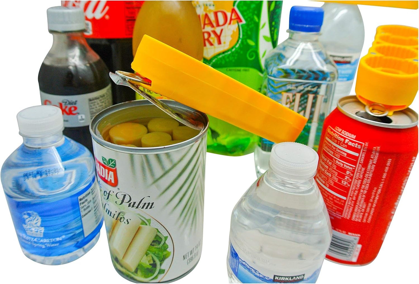 magic Opener COMBO – 1 mO MINI for small plastic caps & 1 mO PLUS for larger plastic caps See Pictures for Better Understanding – Soda Opener - Water Opener | Twist-off | Good for 16 sizes | Help Aids
