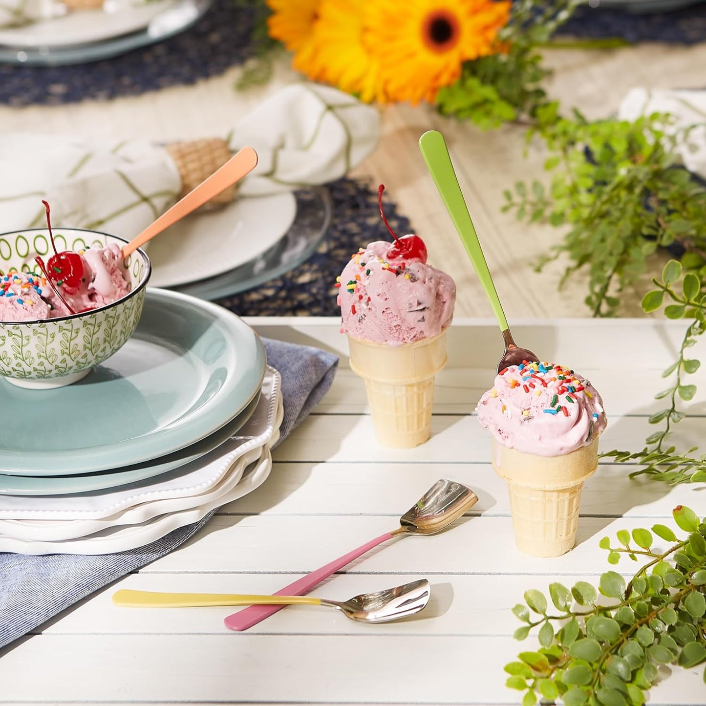 RSVP International Ice Cream Tool Collection, Dishwasher Safe, Large Handle, Scoop