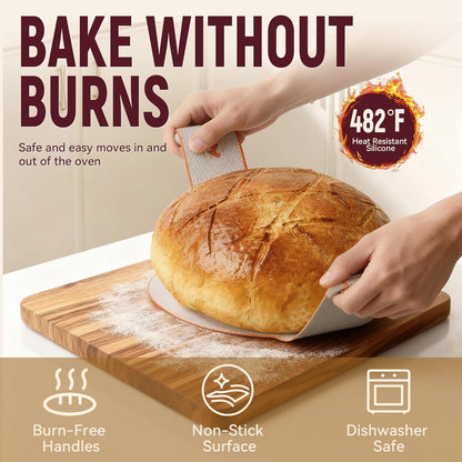 Sourdough Starter Kit, 9" Round and 9.7" Oval Banneton Proofing Baskets, Bread Baking Supplies with Glass Starter Jar, Dough Whisk, Bread Lame, Scrapers and Linen Liners