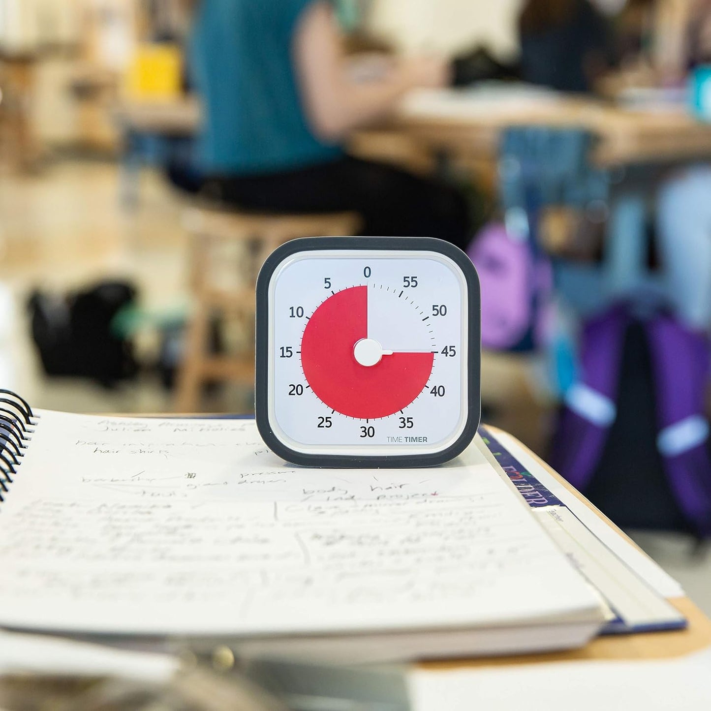 TIME TIMER 60 Minute MOD Education Edition ⁠— Visual Timer with Desktop Software for Kids Classroom Learning, Teachers Desk Clock, Study Tool and Office Meetings with Silent Operation (Charcoal)