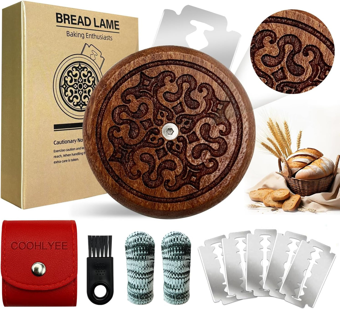 UFO Bread Lame Dough Scoring Tool - Professional Sourdough scoring tool for Sourdough Bread Baking & Bread Making Tools - Sourdough Bread Baking Supplies for Bread Baking Gifts