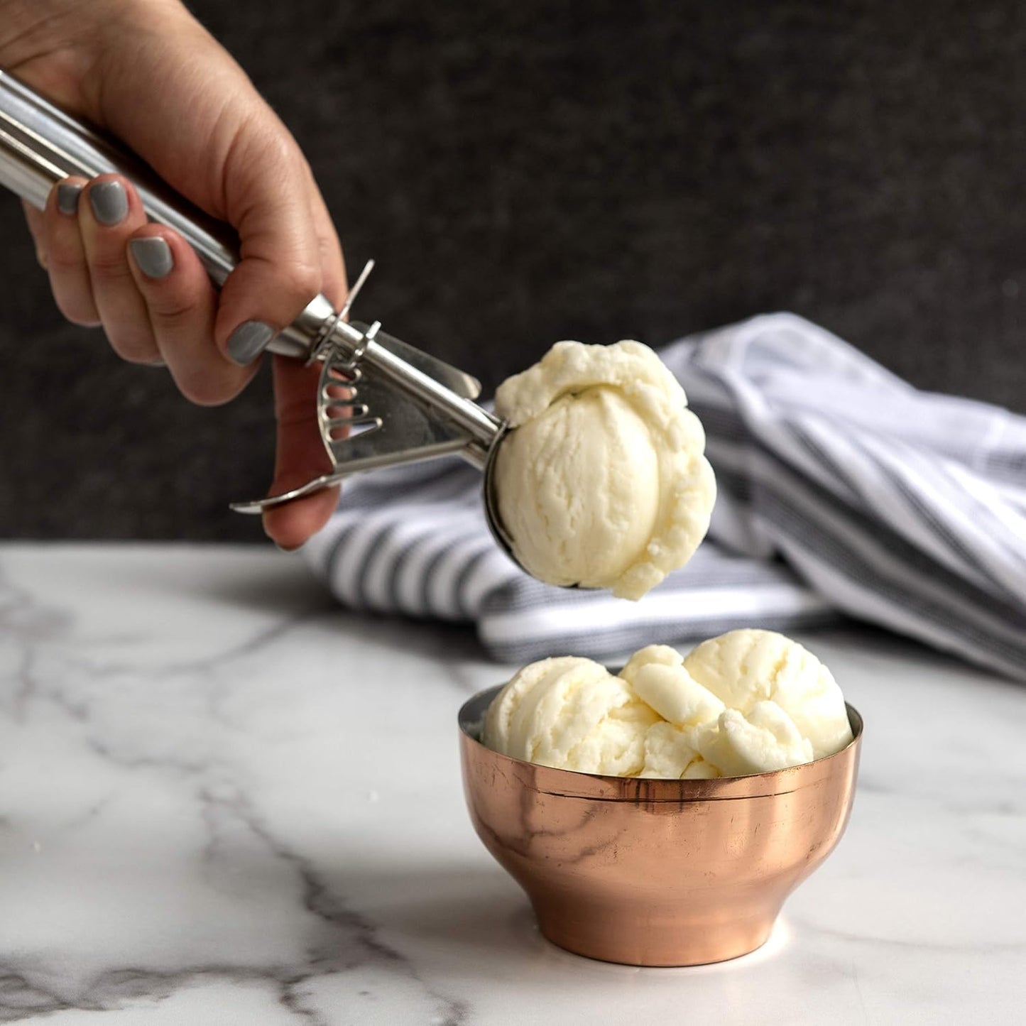 Nordic Ware Small Cookie Scoop, 1.5 Tablespoon Capacity, Silver