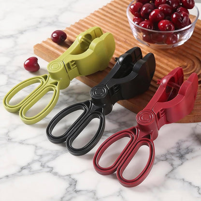 Cherry Pitter, Cherries Corer with Hand-held Push Design Olive and Cherry Pitters Corer Tool Quick Portable Pitting Tool for Making Jam (Green)