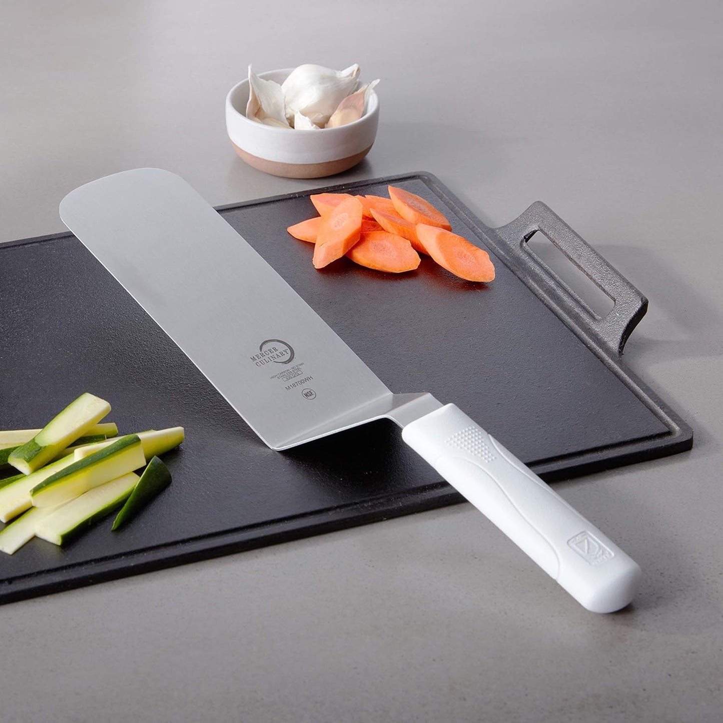 Mercer Culinary Millennia Bench Scraper, 5 7/8 Inch X 3 1/2 Inch Blade, Black Handle